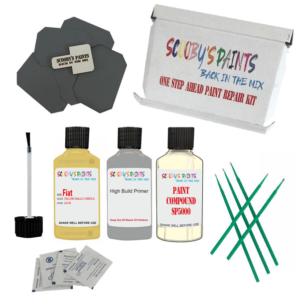 FIAT GIALLO CARIOCA Paint Code 241A Touch Up Paint Repair Detailing Kit