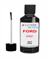 Paint For Ford Fiesta Anthrazit Touch Up Scratch Repair Pen Brush Bottle