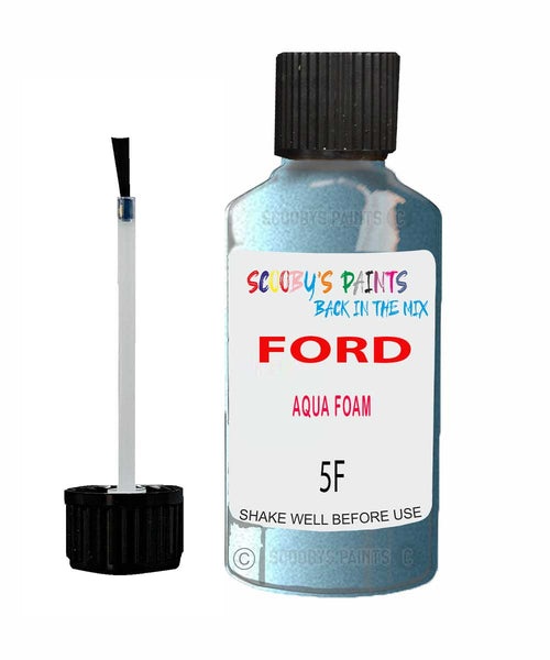 Paint For Ford Escort Cabrio Aqua Foam Touch Up Scratch Repair Pen Brush Bottle