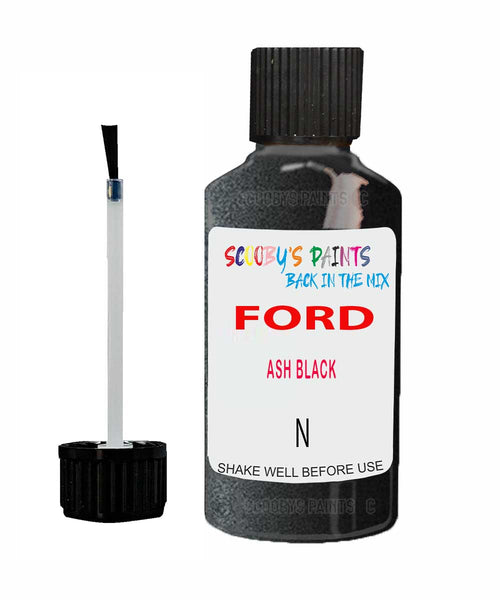 Paint For Ford Fiesta Ash Black Touch Up Scratch Repair Pen Brush Bottle