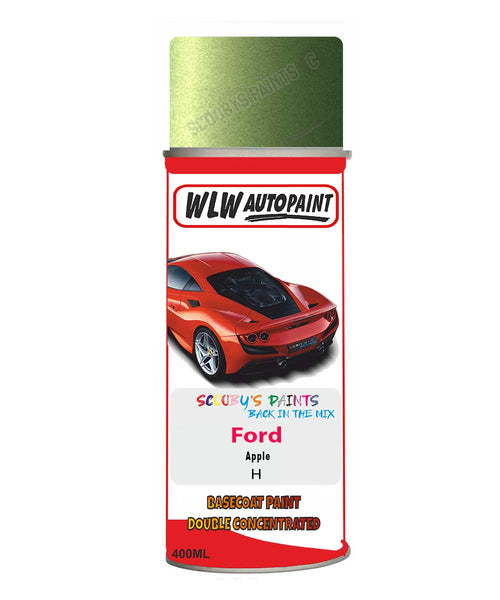spray paint aerosol basecoat chip repair panel body shop dent refinish ford fiesta-apple-aerosol-spray