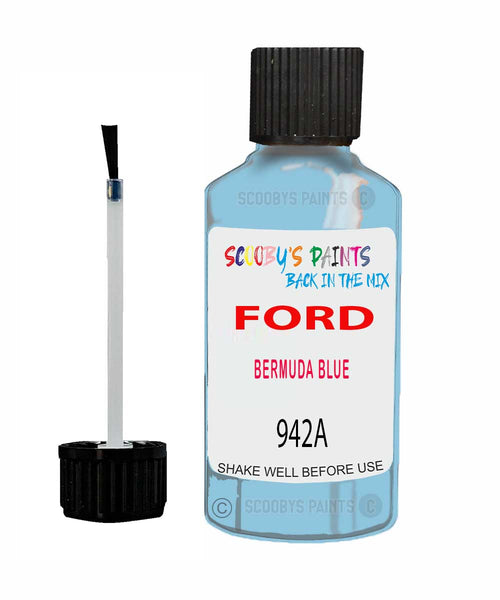 Paint For Ford Transit Bermuda Blue Touch Up Scratch Repair Pen Brush Bottle