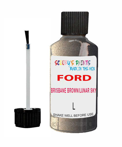 Paint For Ford Fiesta Brisbane Brown/Lunar Sky Touch Up Scratch Repair Pen Brush Bottle