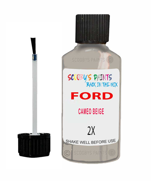 Paint For Ford Sierra Cameo Beige Touch Up Scratch Repair Pen Brush Bottle