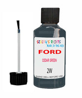 Paint For Ford Sierra Cedar Green Touch Up Scratch Repair Pen Brush Bottle