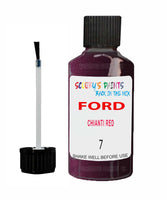 Paint For Ford Escort Chianti Red Touch Up Scratch Repair Pen Brush Bottle