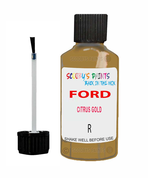 Paint For Ford Cougar Citrus Gold Touch Up Scratch Repair Pen Brush Bottle