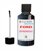 Paint For Ford Escort Deep Wedgewood Blue Touch Up Scratch Repair Pen Brush Bottle