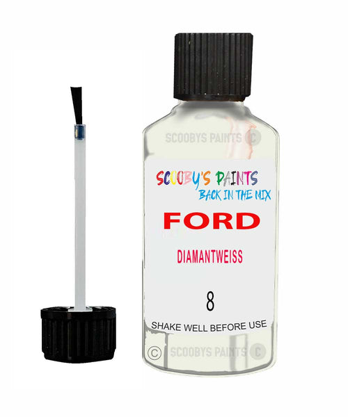 Paint For Ford Puma Diamantweiss Touch Up Scratch Repair Pen Brush Bottle
