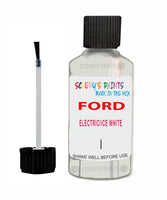 Paint For Ford S-Max Electric/Ice White Touch Up Scratch Repair Pen Brush Bottle