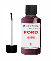 Paint For Ford Escort Cabrio Fleurie Red Touch Up Scratch Repair Pen Brush Bottle