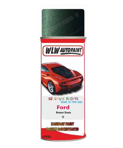 spray paint aerosol basecoat chip repair panel body shop dent refinish ford focus-honour-green-aerosol-spray