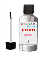 Paint For Ford Fiesta Ingot Silver Touch Up Scratch Repair Pen Brush Bottle