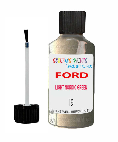 Paint For Ford Escort Light Nordic Green Touch Up Scratch Repair Pen Brush Bottle