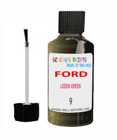 Paint For Ford Escort Loden Green Touch Up Scratch Repair Pen Brush Bottle