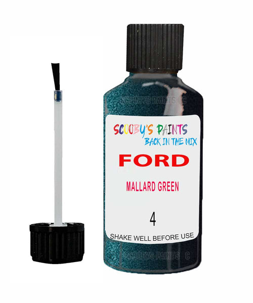 Paint For Ford Escort Mallard Green Touch Up Scratch Repair Pen Brush Bottle