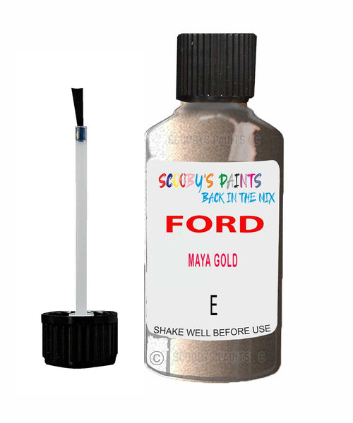 Paint For Ford Escort Maya Gold Touch Up Scratch Repair Pen Brush Bottle