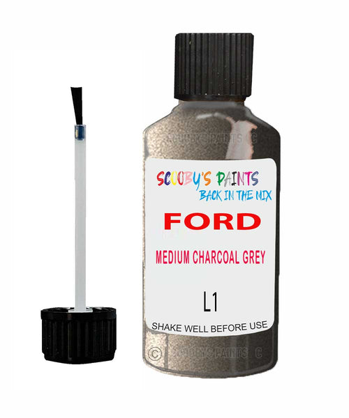 Paint For Ford Fiesta Medium Charcoal Grey Touch Up Scratch Repair Pen Brush Bottle