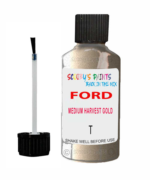 Paint For Ford Escort Medium Harvest Gold Touch Up Scratch Repair Pen Brush Bottle
