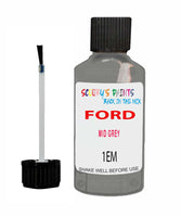 Paint For Ford Focus Mid Grey Touch Up Scratch Repair Pen Brush Bottle