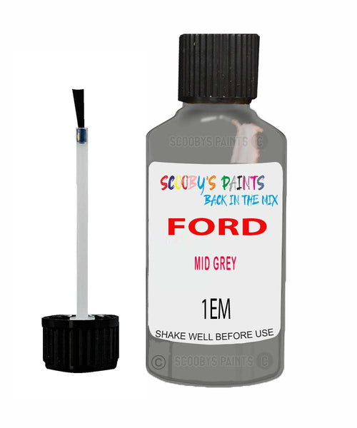 Paint For Ford Escort Mid Grey Touch Up Scratch Repair Pen Brush Bottle