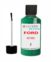 Paint For Ford Escort Cabrio Mint Green Touch Up Scratch Repair Pen Brush Bottle