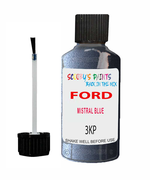Paint For Ford Fiesta Mistral Blue Touch Up Scratch Repair Pen Brush Bottle