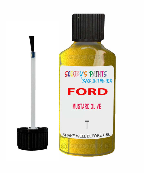 Paint For Ford Ka Mustard Olive Touch Up Scratch Repair Pen Brush Bottle