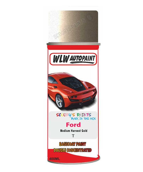 spray paint aerosol basecoat chip repair panel body shop dent refinish ford mondeo-medium-harvest-gold-aerosol-spray