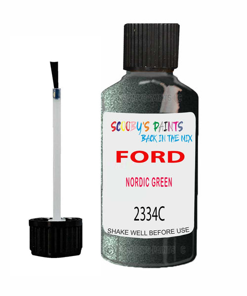 Paint For Ford Fiesta Nordic Green Touch Up Scratch Repair Pen Brush Bottle