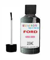 Paint For Ford Escort Nordic Green Touch Up Scratch Repair Pen Brush Bottle