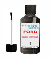 Paint For Ford Escort Cabrio Obsidian Brown/Braun Touch Up Scratch Repair Pen Brush Bottle