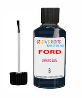 Paint For Ford Escort Ontario Blue Touch Up Scratch Repair Pen Brush Bottle