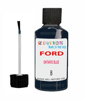 Paint For Ford Escort Cabrio Ontario Blue Touch Up Scratch Repair Pen Brush Bottle