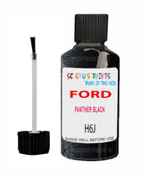 Paint For Ford Escort Cabrio Panther Black Touch Up Scratch Repair Pen Brush Bottle