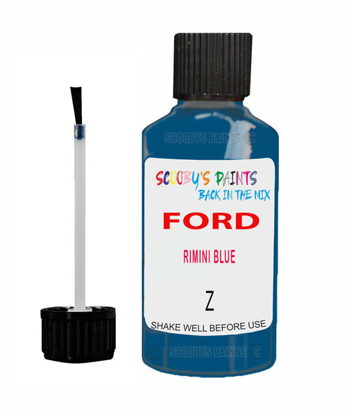 Paint For Ford Sierra Rimini Blue Touch Up Scratch Repair Pen Brush Bottle