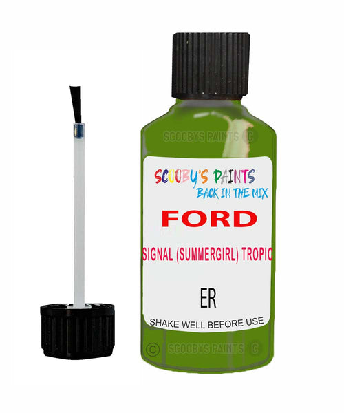 Paint For Ford Transit Signal (Summergirl) Tropic Green Touch Up Scratch Repair Pen Brush Bottle