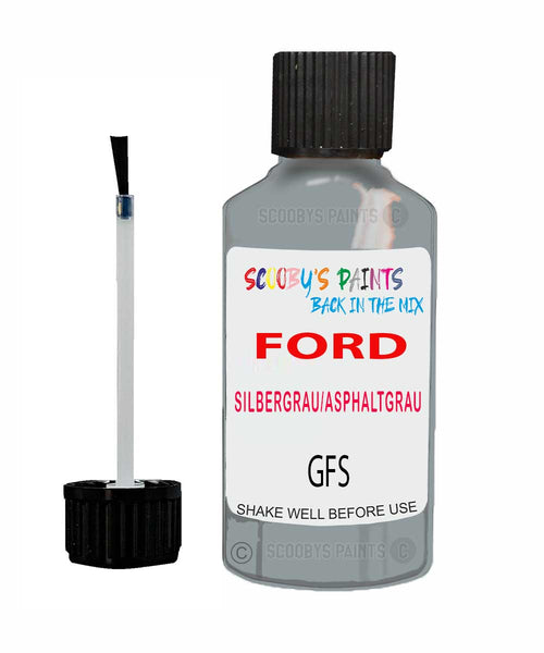 Paint For Ford Fiesta Silbergrau/Asphaltgrau Touch Up Scratch Repair Pen Brush Bottle