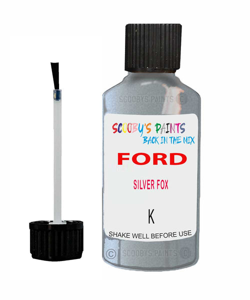 Paint For Ford Fiesta Silver Fox Touch Up Scratch Repair Pen Brush Bottle