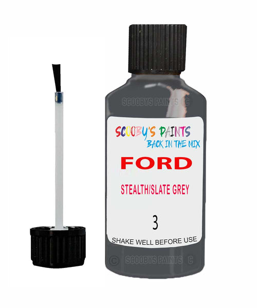 Paint For Ford S-Max Stealth/Slate Grey Touch Up Scratch Repair Pen Brush Bottle