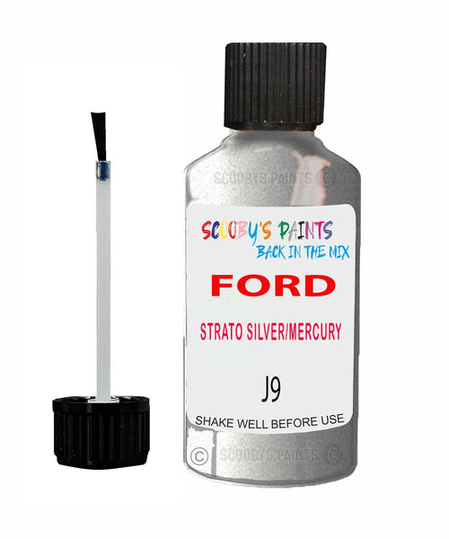 Paint For Ford Fiesta Strato Silver/Mercury Grey Touch Up Scratch Repair Pen Brush Bottle