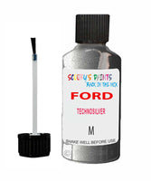 Paint For Ford Focus Technosilver Touch Up Scratch Repair Pen Brush Bottle