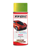 spray paint aerosol basecoat chip repair panel body shop dent refinish ford fiesta-ultimate-green-aerosol-spray
