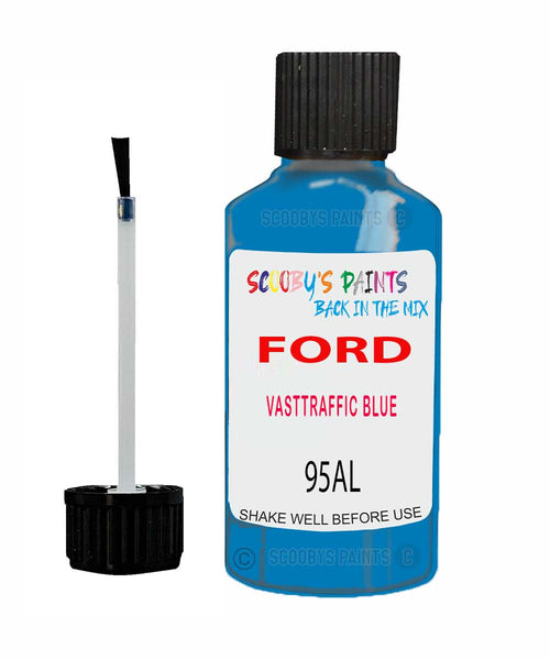 Paint For Ford Fiesta Vasttraffic Blue Touch Up Scratch Repair Pen Brush Bottle