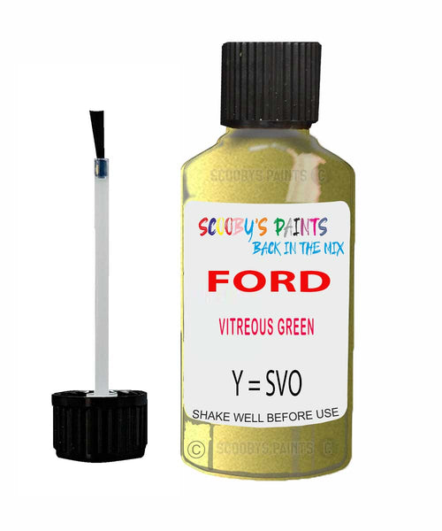 Paint For Ford Ka Vitreous Green Touch Up Scratch Repair Pen Brush Bottle