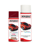 ford mondeo aporto red aerosol spray car paint can with clear lacquer