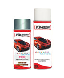 ford mondeo aquamarine frost aerosol spray car paint can with clear lacquer