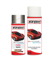 ford focus argento aerosol spray car paint can with clear lacquer