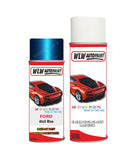 ford ranger atoll blue aerosol spray car paint can with clear lacquer