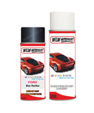 ford edge blue panther aerosol spray car paint can with clear lacquer